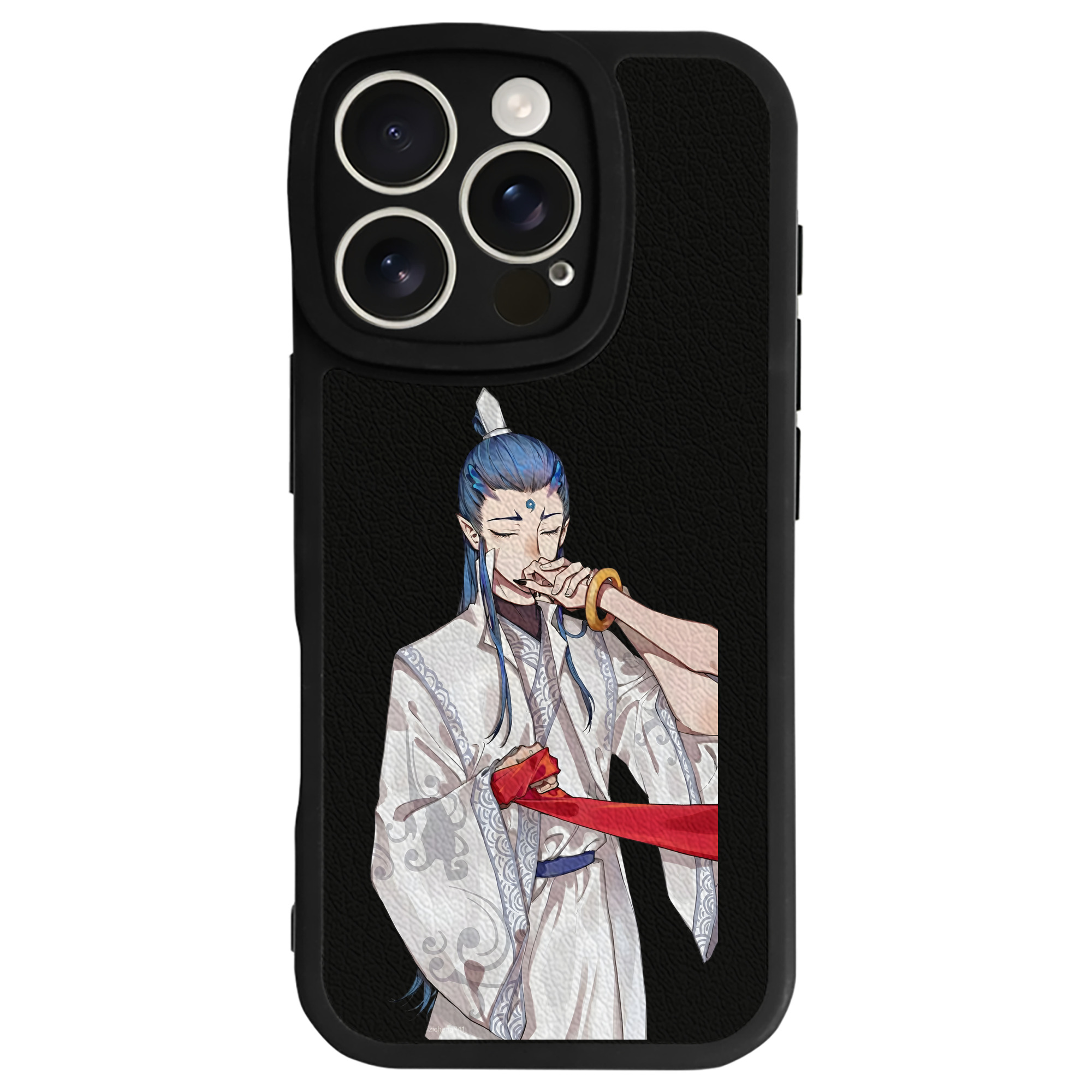 （画像用） Ne Zha 2 ナタ 魔童の大暴れ 【iPhone 16シリーズ対応】シリコンスマホケース（レザー調） 材質：シリコン